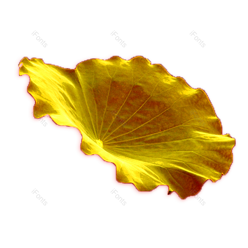 秋天图片,金色叶子元素,烫金PNG,金色免抠素材